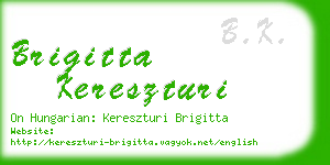 brigitta kereszturi business card